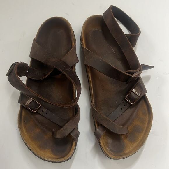 BIRKENSTOCK MAYARI OILED TOE RING SPORTS SANDALS SIZE Eu 39 - Picture 2 of 5